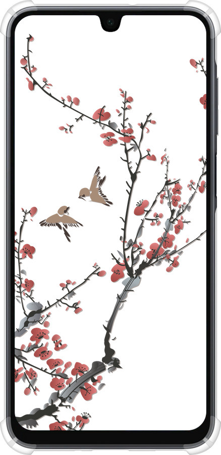 Силикон с усиленными углами чехол Сакура v2 для Samsung Galaxy A16 - 5538sp-3775 изображение 