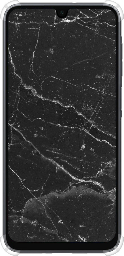 Силикон с усиленными углами чехол Черный мрамор v2 для Samsung Galaxy A16 - 5568sp-3775 изображение 