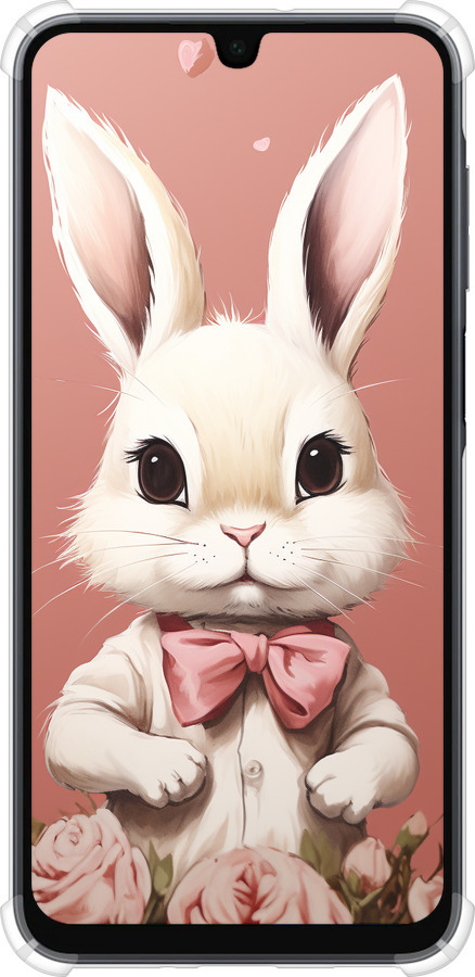 Силикон с усиленными углами чехол Зайчик для Samsung Galaxy A16 - 5669sp-3775 изображение 