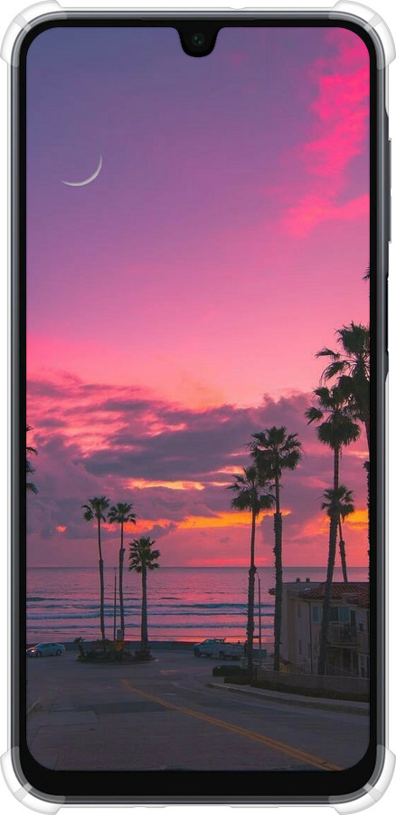 Силикон с усиленными углами чехол Пальмы для Samsung Galaxy A16 - 5873sp-3775 изображение 
