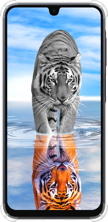Силикон с усиленными углами чехол Тигр для Samsung Galaxy A16 - 6016sp-3775 изображение 