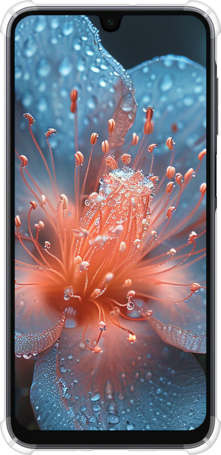 Силикон с усиленными углами чехол Роса на цветке для Samsung Galaxy A16 - 6039sp-3775 изображение 
