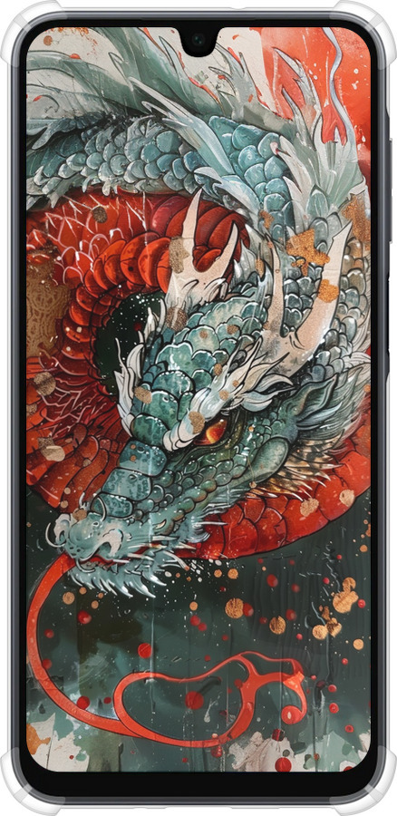 Силикон с усиленными углами чехол Стихия огня для Samsung Galaxy A16 - 6101sp-3775 изображение 