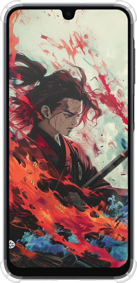 Силикон с усиленными углами чехол Битва стихий для Samsung Galaxy A16 - 6110sp-3775 изображение 