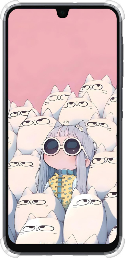 Силикон с усиленными углами чехол Малышка с котами для Samsung Galaxy A16 - 6295sp-3775 изображение 
