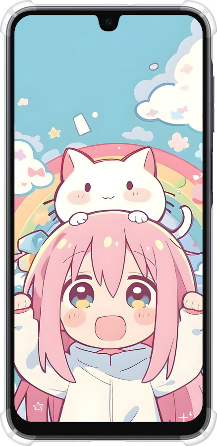 Силикон с усиленными углами чехол Девочка аниме радуга для Samsung Galaxy A16 - 6304sp-3775 изображение 