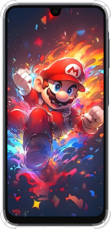 Силикон с усиленными углами чехол Супер Марио для Samsung Galaxy A16 - 6342sp-3775 изображение 