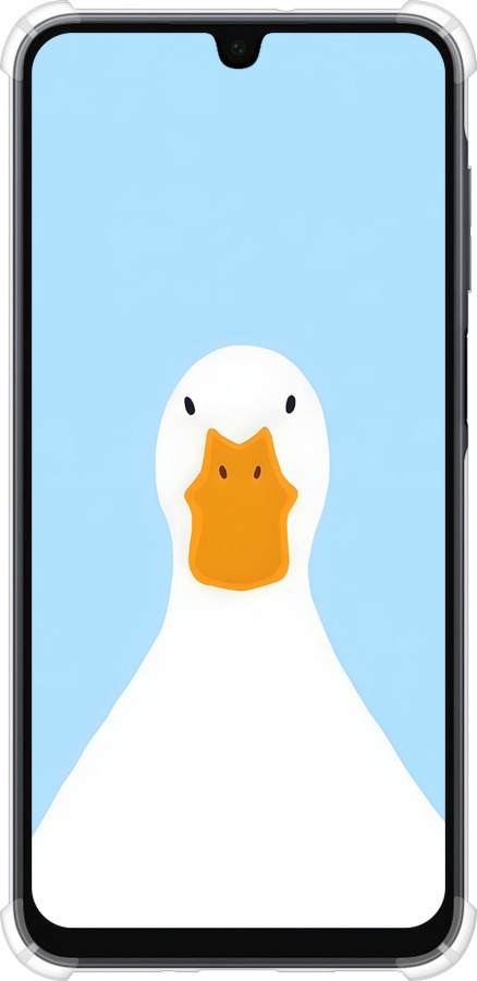 Силикон с усиленными углами чехол Гусь для Samsung Galaxy A16 - 6350sp-3775 изображение 