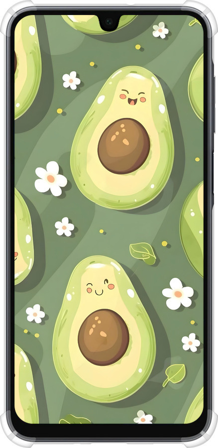 Силикон с усиленными углами чехол Авокадо для Samsung Galaxy A16 - 6380sp-3775 изображение 