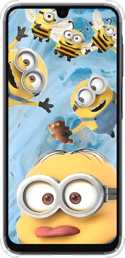 Силикон с усиленными углами чехол Миньоны для Samsung Galaxy A16 - 6386sp-3775 изображение 