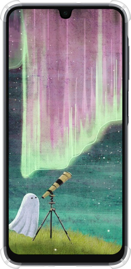 Силикон с усиленными углами чехол Привидение и звезды для Samsung Galaxy A16 - 6443sp-3775 изображение 