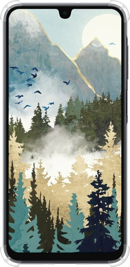 Силикон с усиленными углами чехол С изображением лесного пейзажа для Samsung Galaxy A16 - 6548sp-3775 изображение 