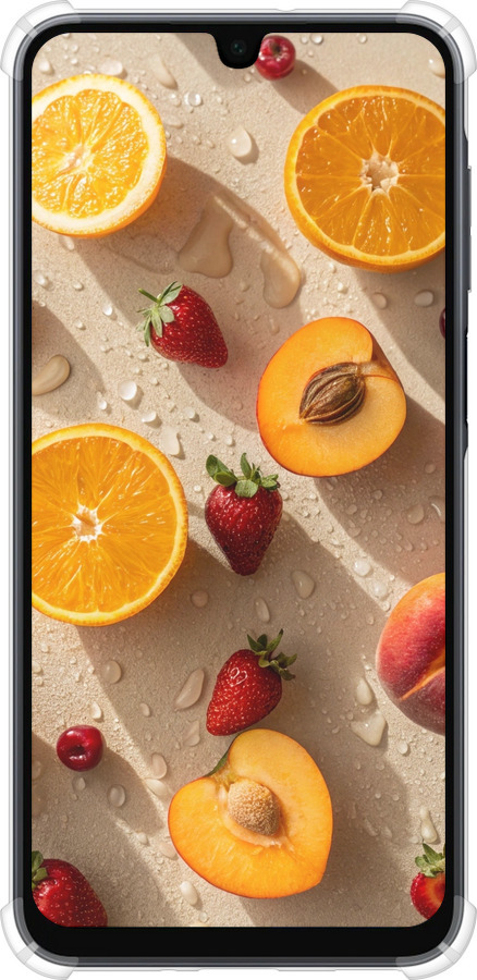Силикон с усиленными углами чехол Фрукты 3 для Samsung Galaxy A16 - 6703sp-3775 изображение 