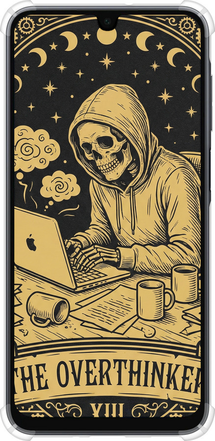 Силикон с усиленными углами чехол The Overthinker для Samsung Galaxy A16 - 6774sp-3775 изображение 
