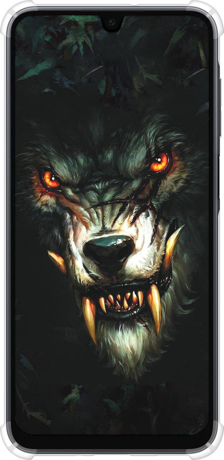 Силикон с усиленными углами чехол Дьявольский волк для Samsung Galaxy A16 - 833sp-3775 изображение 