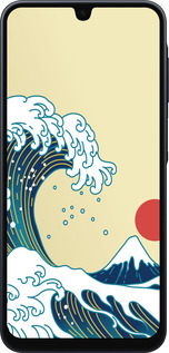 Силіконовий чехол Японські хвилі для Samsung Galaxy A16 - 5533u-3775 изображение 