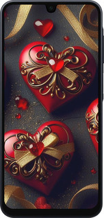 Силіконовий чехол Сердечки v4 для Samsung Galaxy A16 - 5834u-3775 изображение 