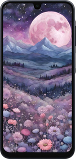 Силіконовий чехол Ніч місяць арт для Samsung Galaxy A16 - 6319u-3775 изображение 