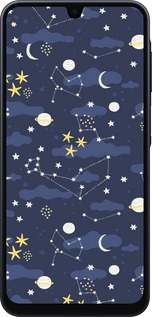 Силіконовий чехол Астрономічний візерунок для Samsung Galaxy A16 - 6446u-3775 изображение 