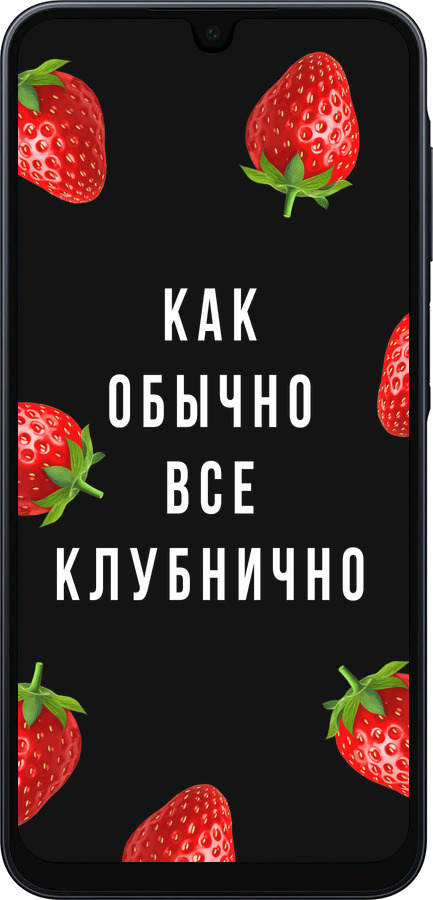 Силіконовий чехол Все полунично для Samsung Galaxy A16 - 4317u-3775 изображение 
