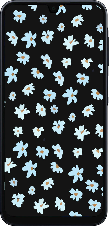 Силіконовий чехол Квітковий для Samsung Galaxy A16 - 4900u-3775 изображение 