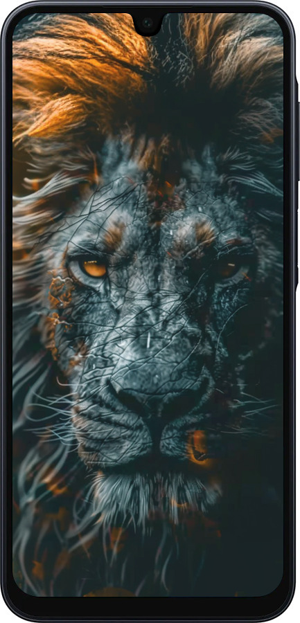 Силиконовый чехол Лев в сумерках для Samsung Galaxy A16 - 6154u-3775 изображение 