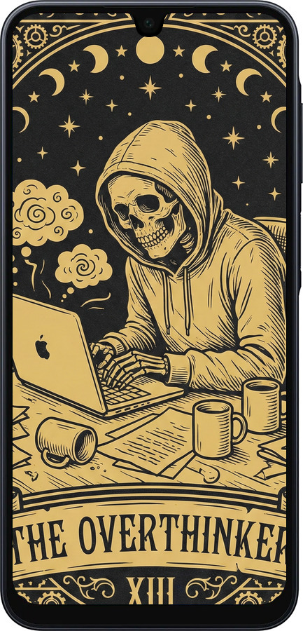 Силіконовий чехол The Overthinker для Samsung Galaxy A16 - 6774u-3775 изображение 