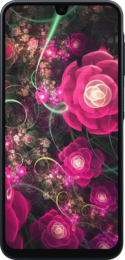 Силиконовый чехол Абстрактные цветы 3 для Samsung Galaxy A16 - 850u-3775 изображение 