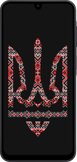 Силіконовий чехол Герб - вишиванка на чорному фоні для Samsung Galaxy A17 - 1196u-4060 изображение 