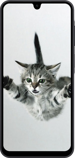 Силиконовый чехол Летящий котёнок для Samsung Galaxy A17 - 2322u-4060 изображение 
