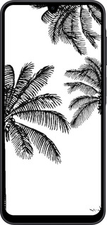 Силиконовый чехол Пальмы1 для Samsung Galaxy A17 - 4634u-4060 изображение 