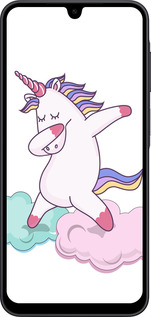 Силиконовый чехол Единорог для Samsung Galaxy A17 - 4702u-4060 изображение 