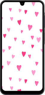 Силиконовый чехол Сердечки 2 для Samsung Galaxy A17 - 4763u-4060 изображение 