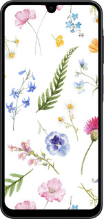 Силиконовый чехол Цветочный фон v2 для Samsung Galaxy A17 - 5472u-4060 изображение 