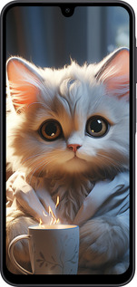 Силиконовый чехол White cat для Samsung Galaxy A17 - 5646u-4060 изображение 