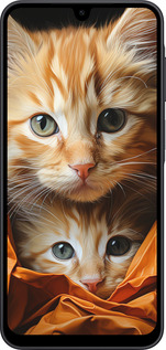 Силиконовый чехол Котики 2 для Samsung Galaxy A17 - 5664u-4060 изображение 