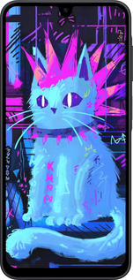 Силиконовый чехол Кот панк для Samsung Galaxy A17 - 6311u-4060 изображение 