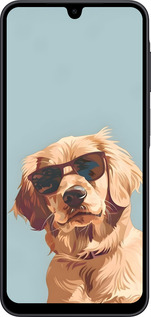 Силиконовый чехол Пес в очках для Samsung Galaxy A17 - 6381u-4060 изображение 