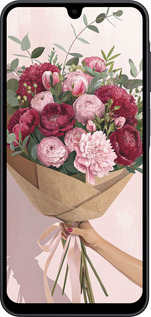 Силиконовый чехол Пионы 1 для Samsung Galaxy A17 - 6705u-4060 изображение 