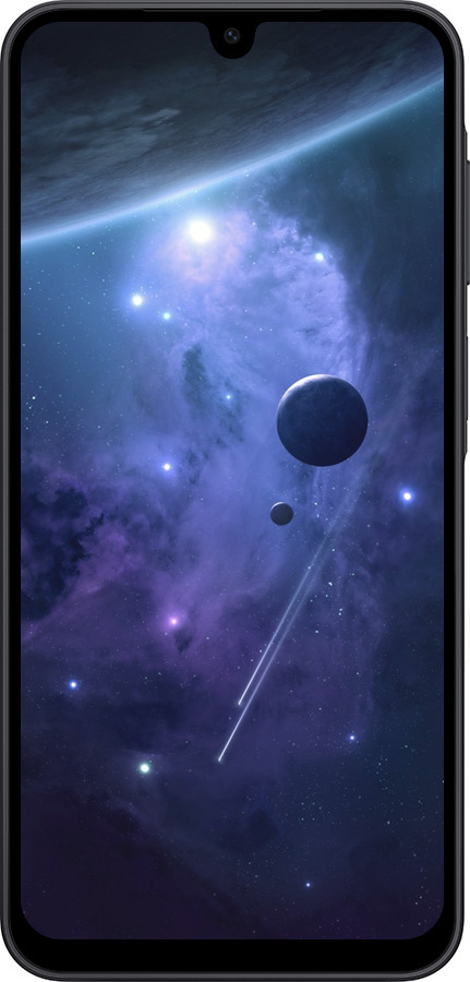 Силиконовый чехол Планеты в синем космосе для Samsung Galaxy A17 - 171u-4060 изображение 