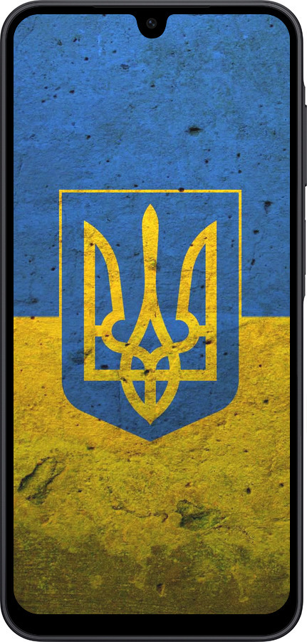 Силиконовый чехол Флаг и герб Украины 2 для Samsung Galaxy A17 - 378u-4060 изображение 