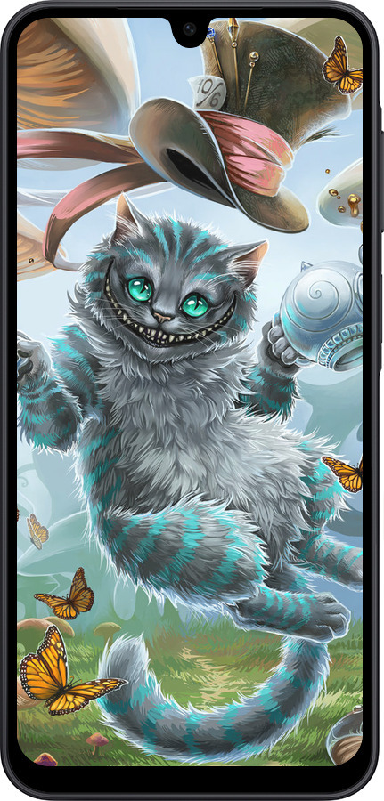 Силіконовий чехол Чеширський Кіт 2 для Samsung Galaxy A17 - 3993u-4060 изображение 