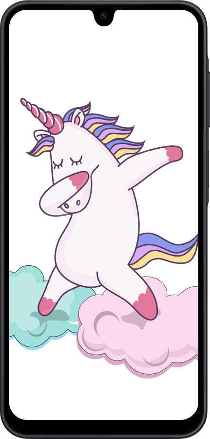 Силиконовый чехол Единорог для Samsung Galaxy A17 - 4702u-4060 изображение 
