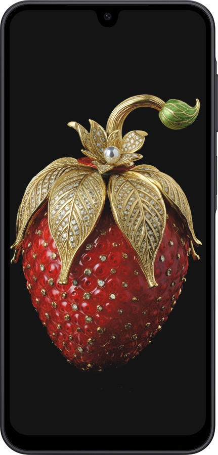 Силиконовый чехол Клубника v3 для Samsung Galaxy A17 - 5638u-4060 изображение 