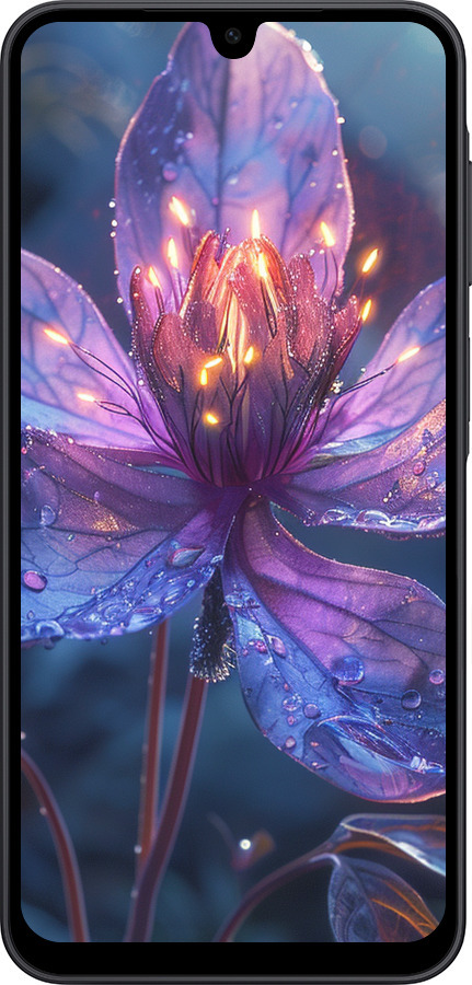 Силиконовый чехол Магический цветок для Samsung Galaxy A17 - 6038u-4060 изображение 