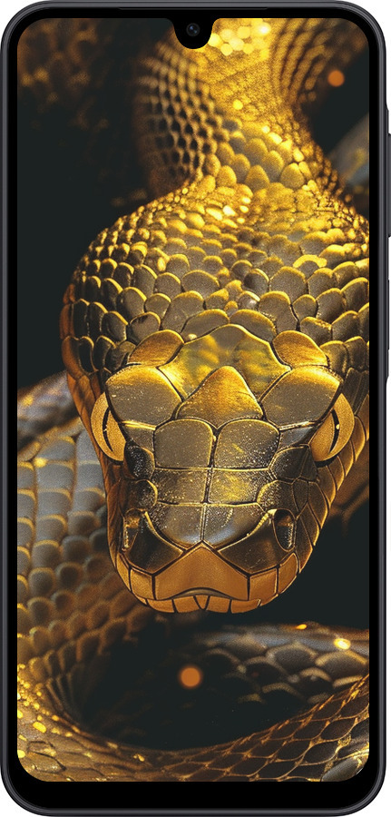 Силиконовый чехол Golden snake для Samsung Galaxy A17 - 6072u-4060 изображение 