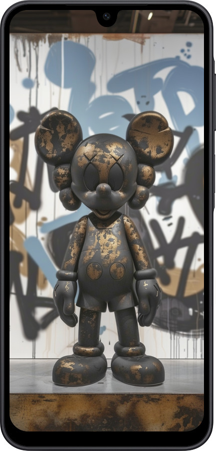 Силиконовый чехол Bronze kaws v2 для Samsung Galaxy A17 - 6098u-4060 изображение 