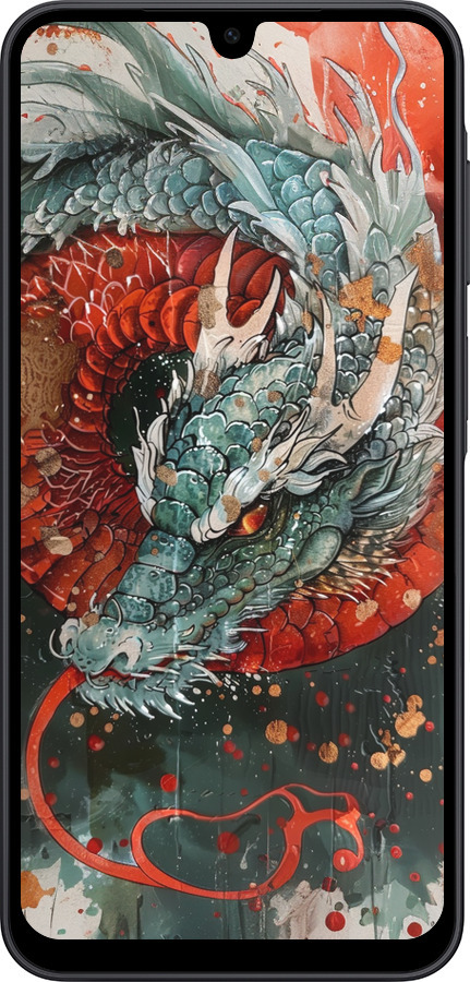 Силиконовый чехол Стихия огня для Samsung Galaxy A17 - 6101u-4060 изображение 