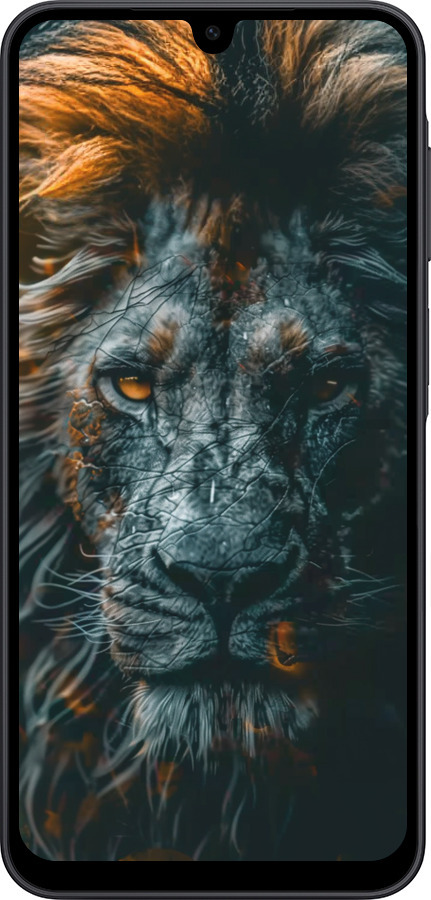 Силиконовый чехол Лев в сумерках для Samsung Galaxy A17 - 6154u-4060 изображение 