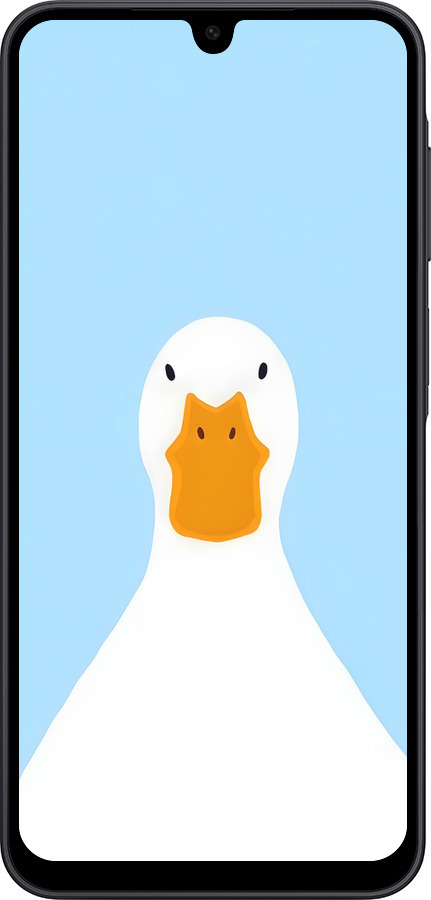 Силиконовый чехол Гусь для Samsung Galaxy A17 - 6350u-4060 изображение 